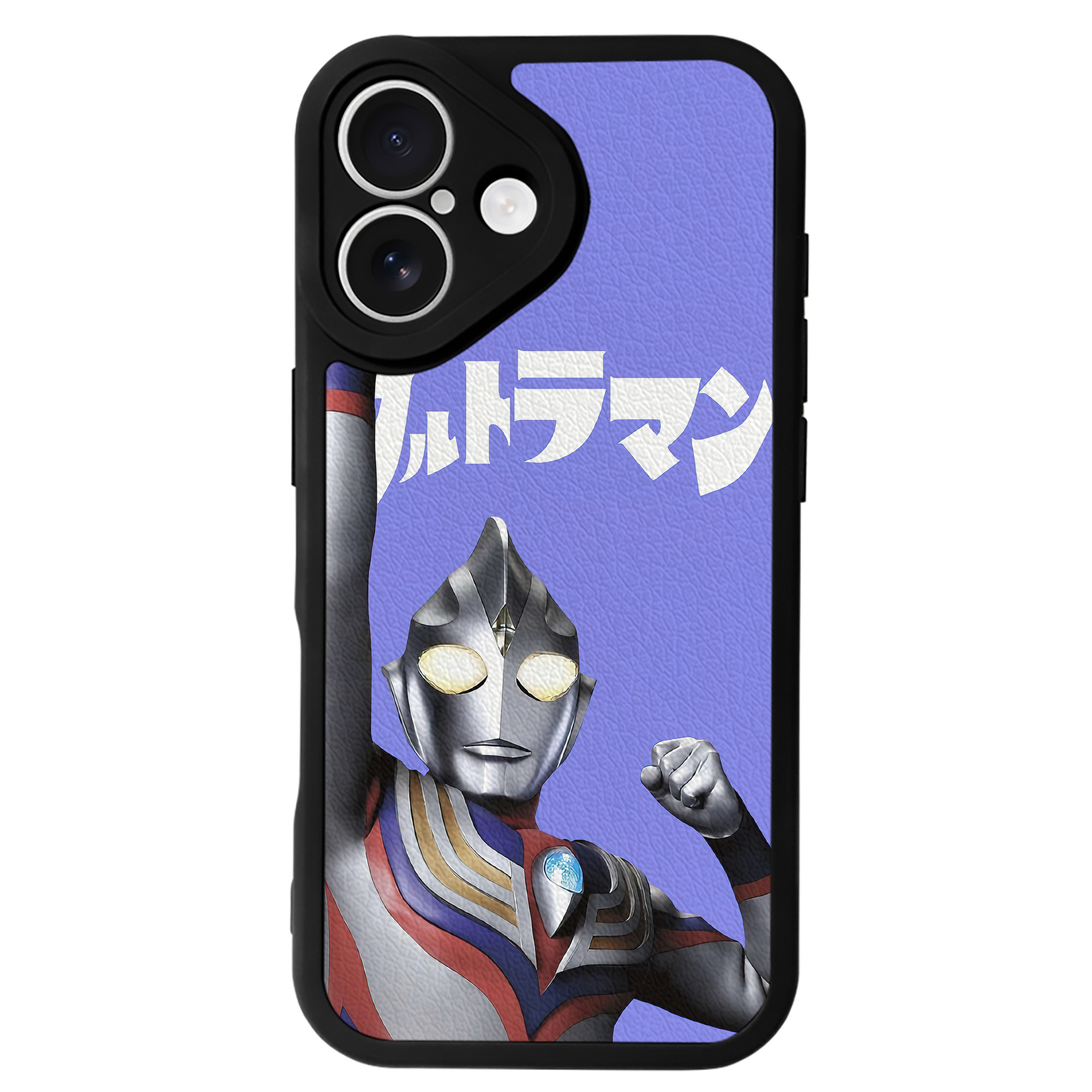 （画像用） ウルトラマン Ultraman 【iPhone 16シリーズ対応】シリコンスマホケース（レザー調） 材質：シリコン